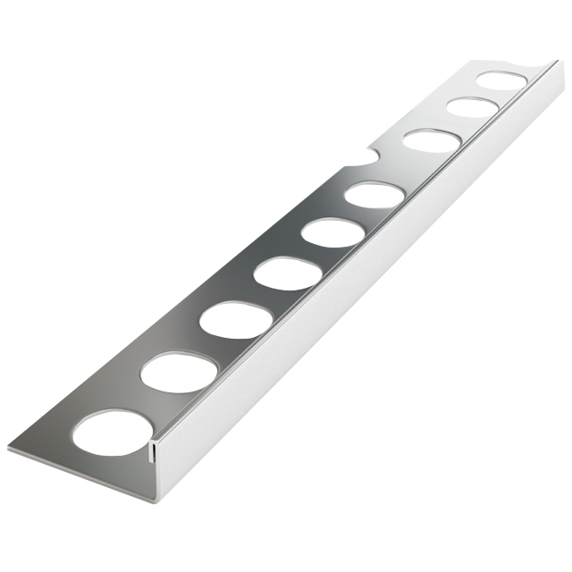 профиль для плитки ЛУКА нерж. сталь кант L 10х2700 мм полированный