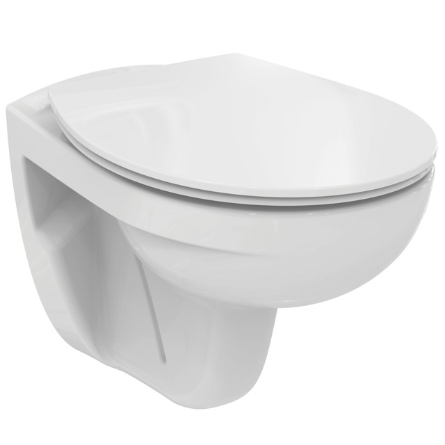 унитаз подвесной IDEAL STANDARD Tirso безободковый дюропласт микролифт