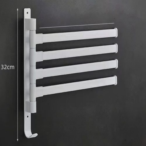 полотенцедержатель  поворотный 4 держателя алюминий