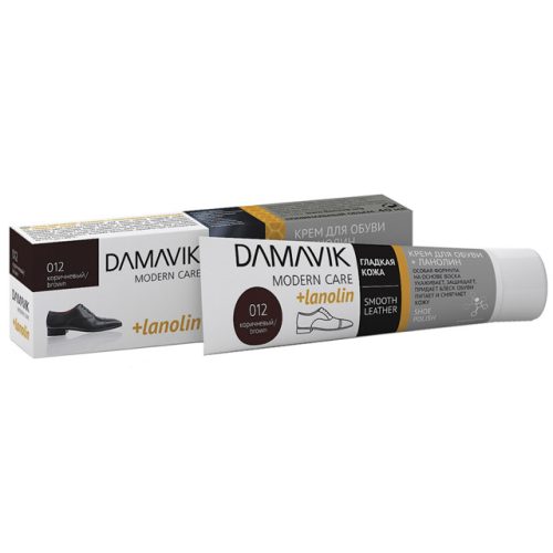 крем для обуви DАМАVIК в тубе с ланолином 40мл коричневый
