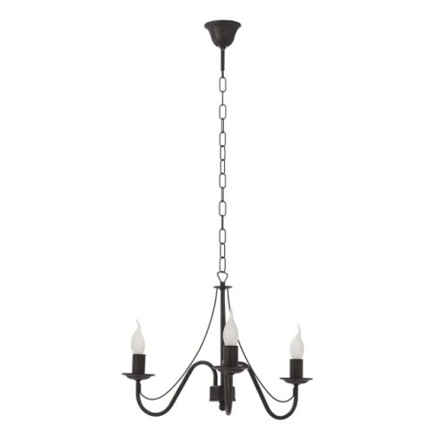 люстра подвесная СВЕТПРОМ Caspar 3x40Вт E14 без плафонов,металл черный