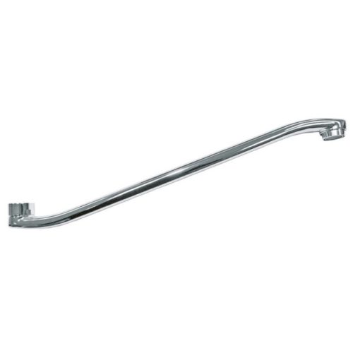 излив для смесителя 400мм изогнутый хром