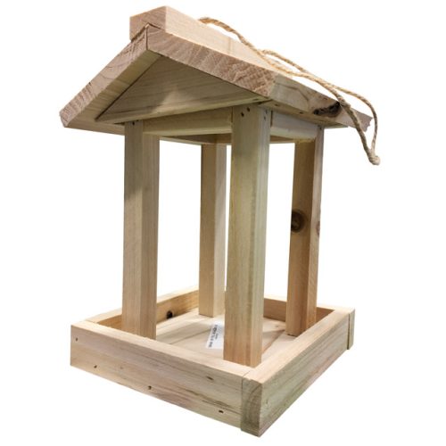 кормушка для птиц 14х14х20см дерево