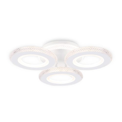 люстра потолочная AMBRELLA Acrylica LED 38Вт 6400К 3040Лм ПДУ белый