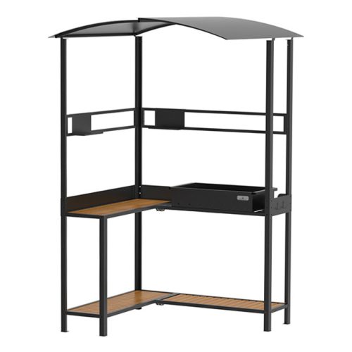 мангал стационарный с крышей Line PRO 140,2х118,6х220,1см сталь 3мм