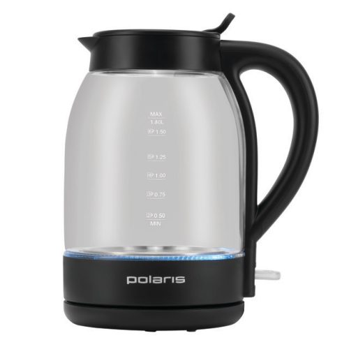 чайник Polaris PWK 1797CGL 2100Вт 1,7 л стекло черный
