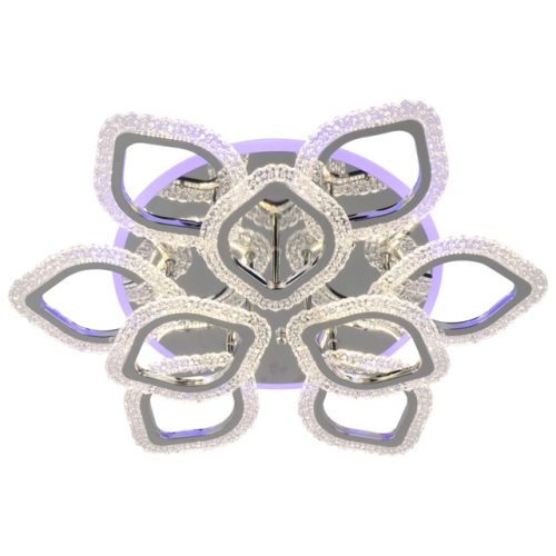 люстра потолочная светодиодная SCHAFFNER  Ruido 126Вт+30Вт пластик металл хром