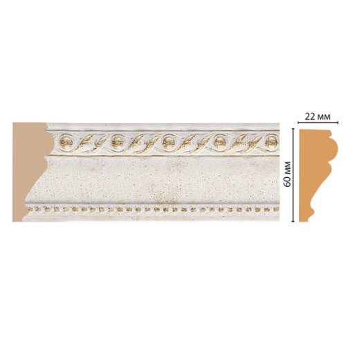 молдинг DECOMASTER 2400х22х60мм серый, арт.161-40