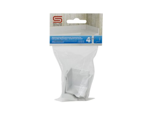 фурнитура SALAG Flex к бордюрному профилю для ванной (загл. левая+правая, 2 внутр. угла)