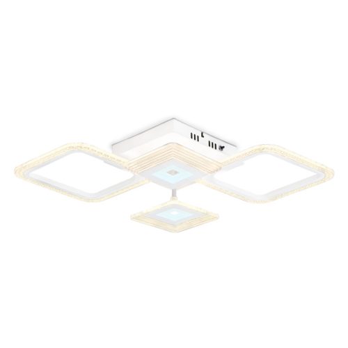 люстра потолочная AMBRELLA Acrylica LED 56Вт 6400К 4200Лм ПДУ белый