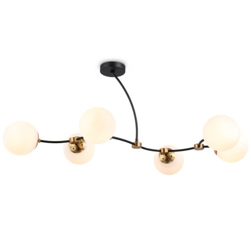 люстра потолочная AMBRELLA Traditional E27х6 60Вт черный/бронза