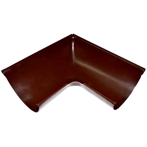 угол желоба внешний 320х320х125мм коричневый металлический