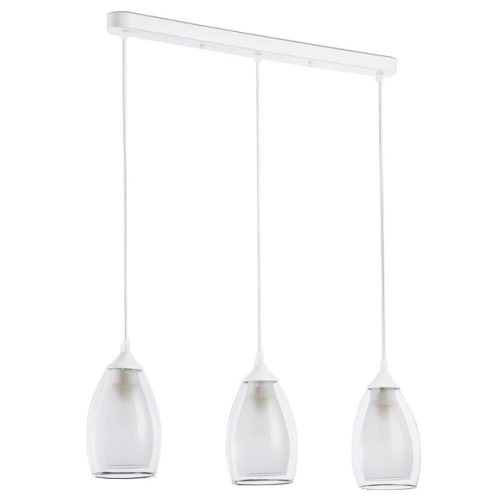 светильник подвесной AMBRELLA Traditional E27х3 40ВТ белый/прозрачный/белый матовый