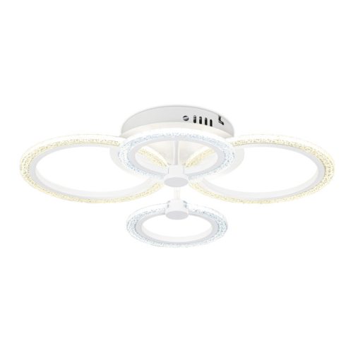 люстра потолочная AMBRELLA Acrylica LED 51Вт 6400К 4335Лм ПДУ белый