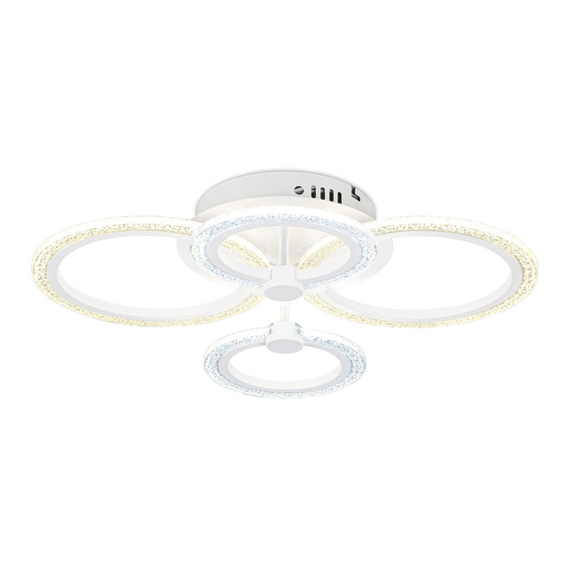 люстра потолочная AMBRELLA LIGHT Акрилика LED 51Вт 6400К 4335Лм ПДУ белый