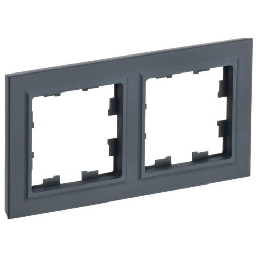 рамка 2 поста IEK BRITE графит