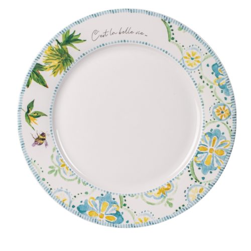 тарелка FIORETTA La Belle vie 27см обеденная фарфор
