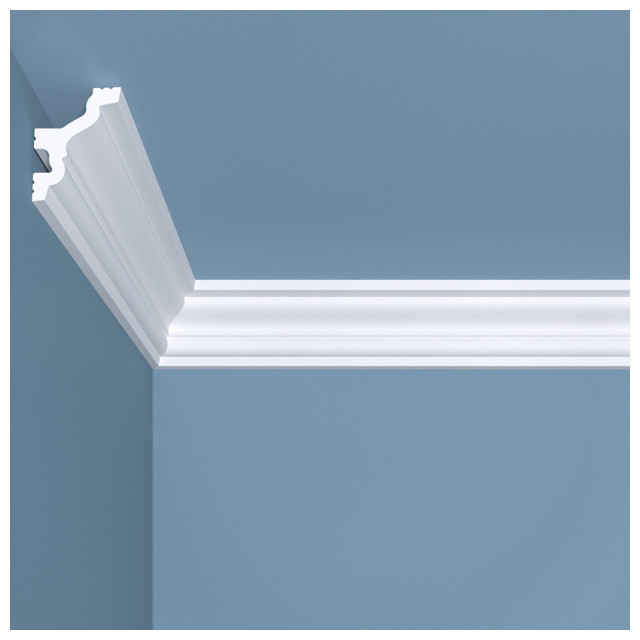 плинтус потолочный BELLO-DECO К 7 45х35х2000мм полимер(xps) белый, арт. 00-00004639