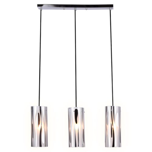 светильник подвесной AMBRELLA Traditional E27х3 40Вт хром/дымчатый