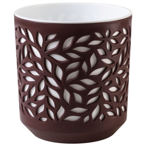 кашпо Leaves 2,5л пластик слива/антрацит