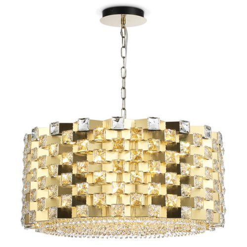 люстра подвесная AMBRELLA High Light E14х18 40Вт латунь/прозрачный