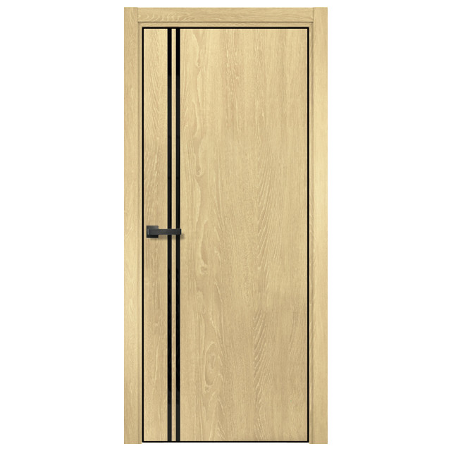 полотно дверное CASAPORTE Ставерн 17-1 Дуб мадейра янтарь стекло 200х70см ПВХ