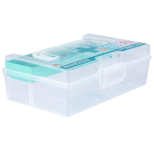 контейнер ПОЛИМЕРБЫТ Аптечка 17х10,8х7,8см 0,8л пластик с крышкой и ручкой