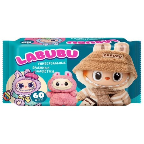 салфетки влажные LABUBU 60шт детские