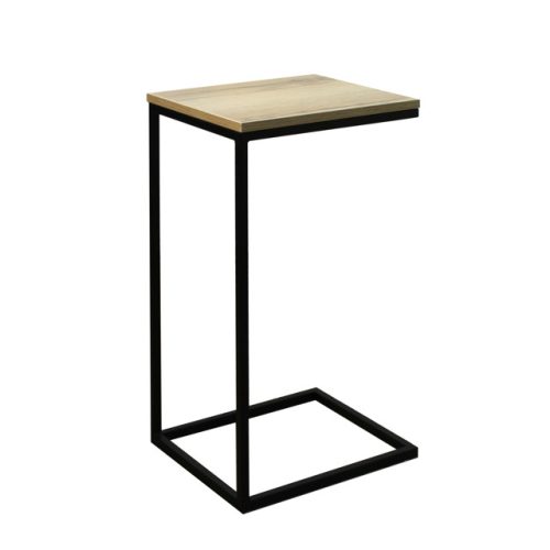 стол придиванный М86 340х300х610мм делано/черный ЛДСП/металл