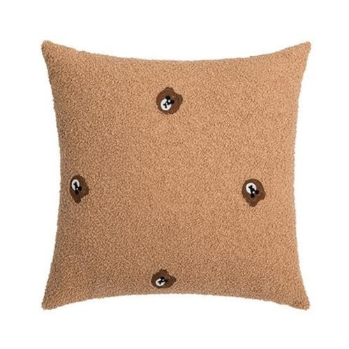 наволочка декоративная TODELIA Мишки 45х45см коричневая, арт. HPW0074A-A