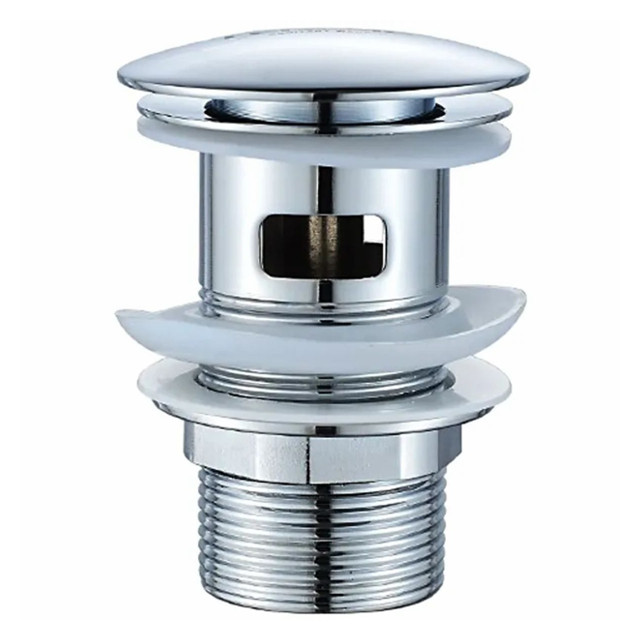 выпуск для раковины LEDEME 65мм с переливом клик-клак