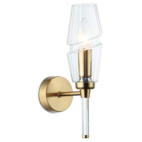 бра AMBRELLA High Light E14 40Вт латунь/прозрачный