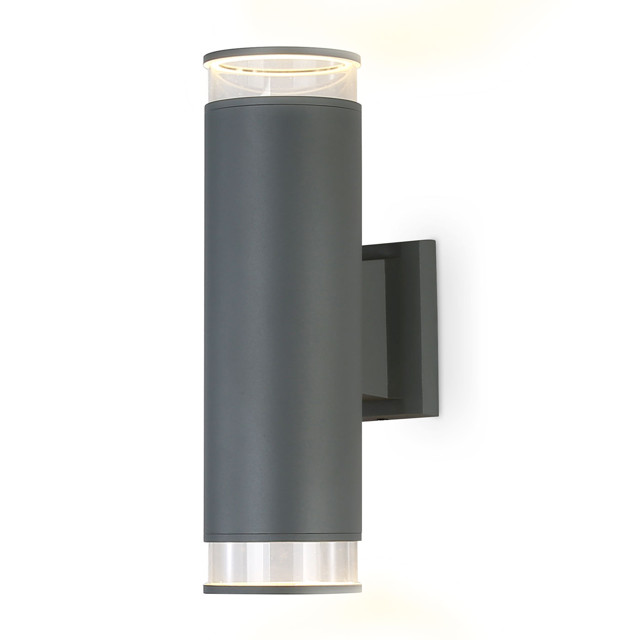 светильник уличный настенный AMBRELLA Garden GU10х2 35Вт серый прозрачный