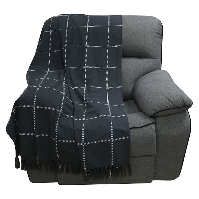 плед TODELIA 200х220см хлопок 100% темно-серый арт.HT-8891DGrey