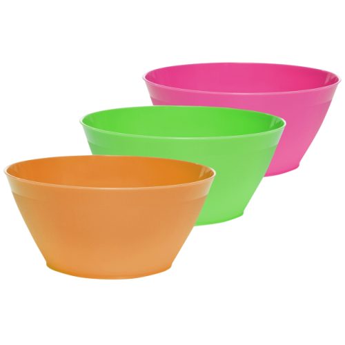 салатник ПОЛИМЕРБЫТ 0,4л круглый пластик микс цвета