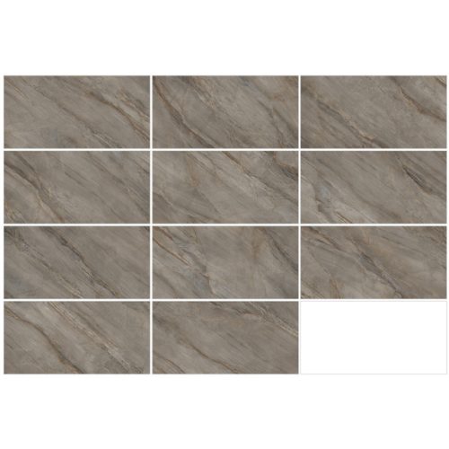 керамогранит LCM Marmorise Marron 60х120 темно-коричневый полированный