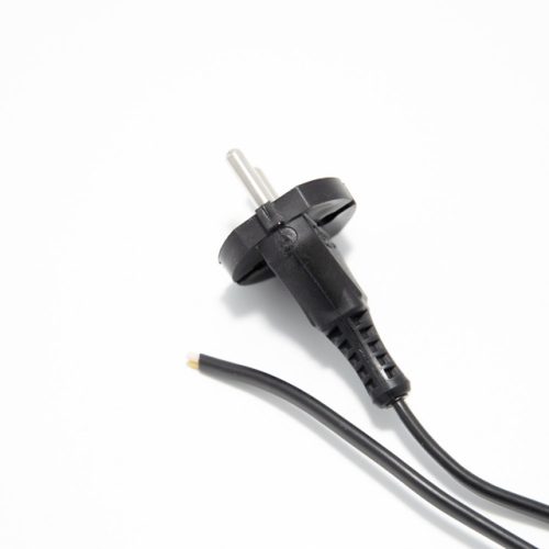 кабель с вилкой РЕАЛЬНАЯ ЭЛЕКТРИКА ШВВП 2х0,5мм 3м черный