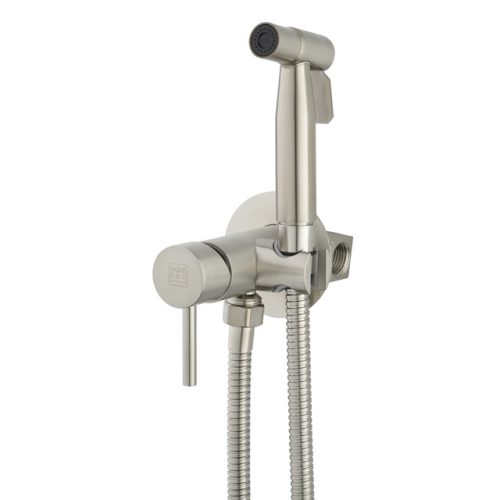 смеситель с гиг. душем AQUEDUC нержавейка сатин