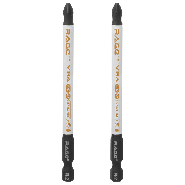 бита RAGE by VIRA S2 PH2x100мм магнитная 2 шт