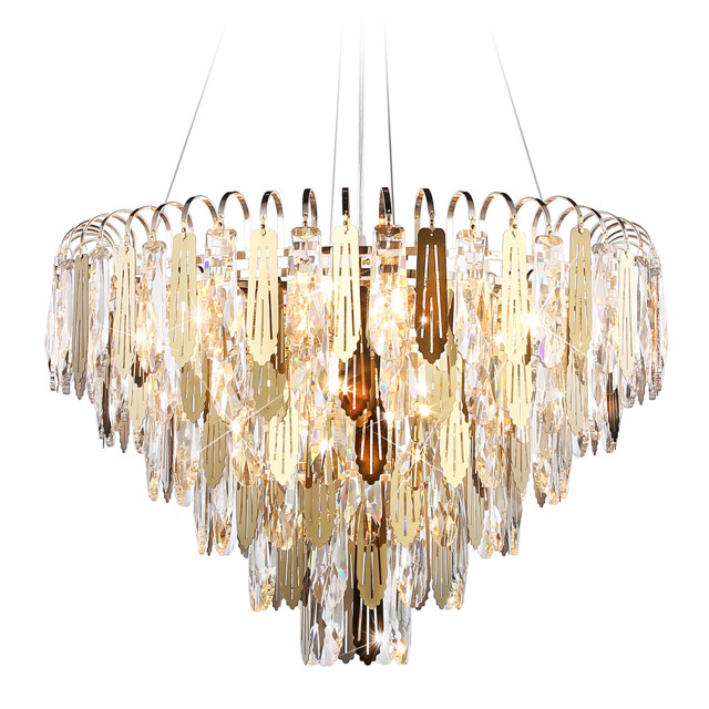 люстра подвесная AMBRELLA LIGHT Традиционный E27х11 40Вт золото/прозрачный