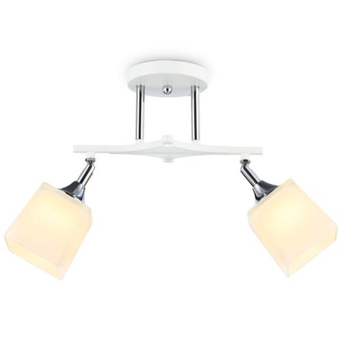 люстра потолочная AMBRELLA Traditional E27х2 40Вт белый/хром/белый матовый