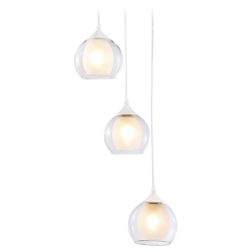 светильник подвесной AMBRELLA Traditional E27х3 40Вт белый/прозрачный/белый матовый