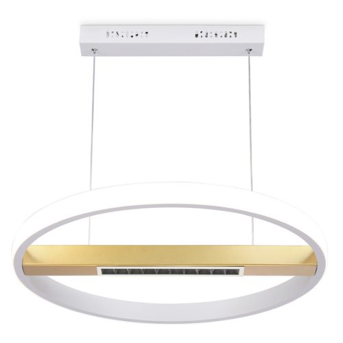 люстра подвесная AMBRELLA Comfort LED 62Вт 6400К 4650Лм ПДУ белый/золото