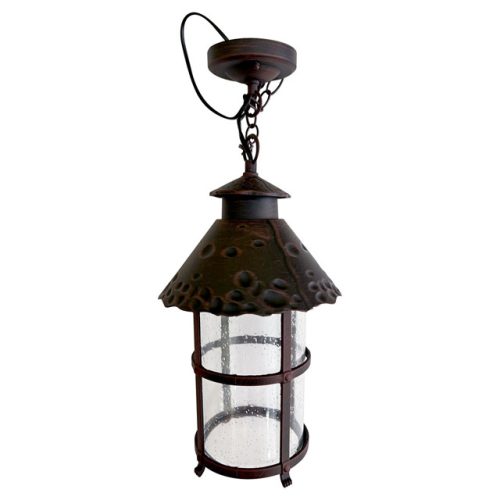 светильник уличный подвесной DE FRAN Country E27 100Вт IP44 темно коричневый