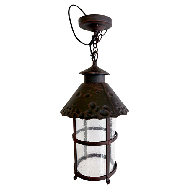 светильник уличный подвесной DE FRAN Country E27 100Вт IP44 темно коричневый