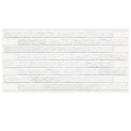 панель декоративная ПВХ кирпич Белоснежный 960х485мм