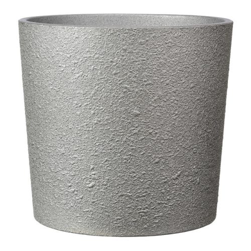 кашпо из бетона Саванна кедр 1,4л d14 h13 серебро
