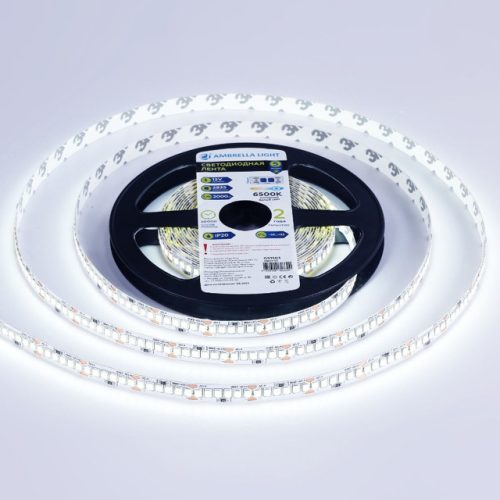 лента светодиодная AMBRELLA 19,2Вт/м 2000Лм/м 6500К IP20 5м холодный белый