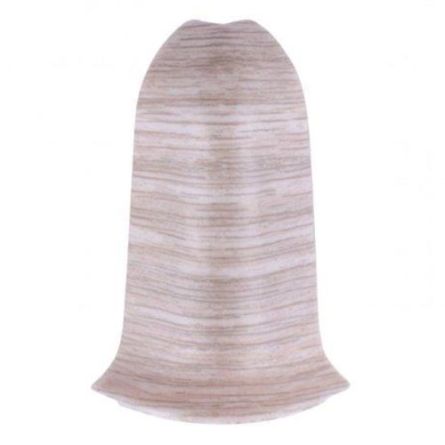 угол наружный для плинтуса ИДЕАЛ Классик 55 Дуб пепельный  ПВХ