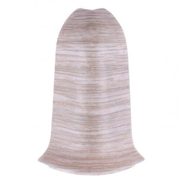 угол наружный для плинтуса ИДЕАЛ Классик 55 Дуб пепельный ПВХ